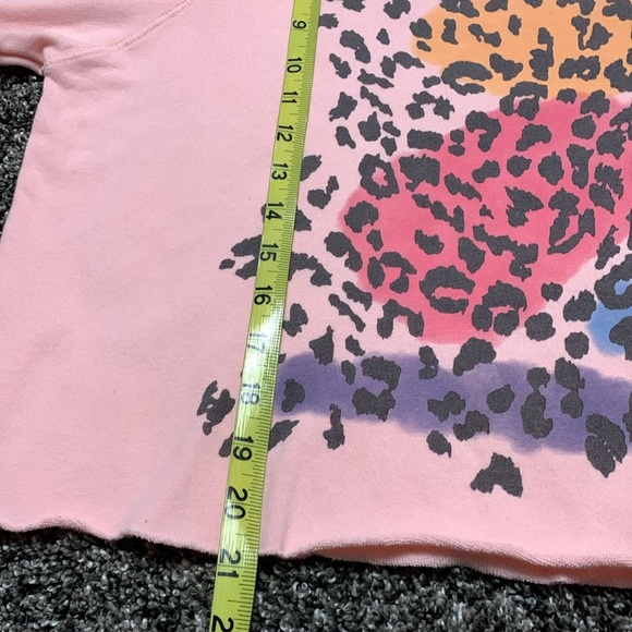 Wildfox Airbrush Leopard WTC Crop Sweatshirt M - Picture 9 of 9